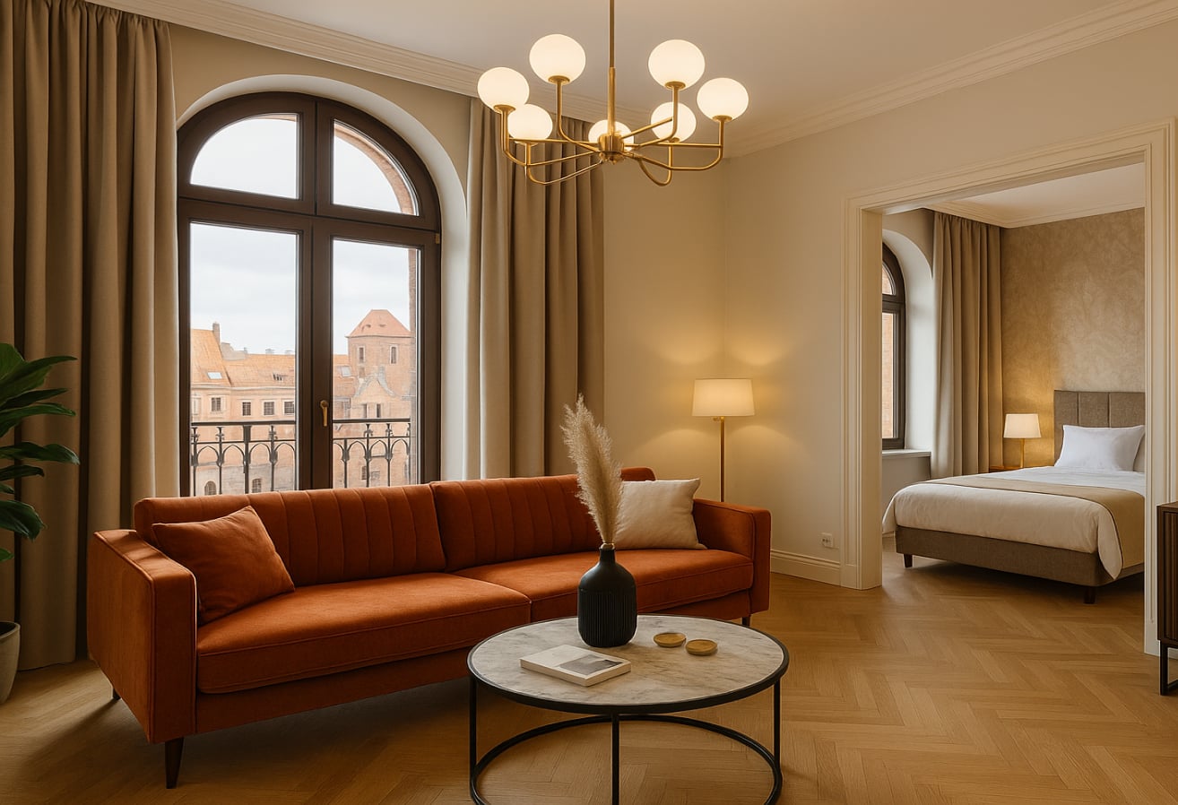 Apartamenty w Toruniu – wnętrze