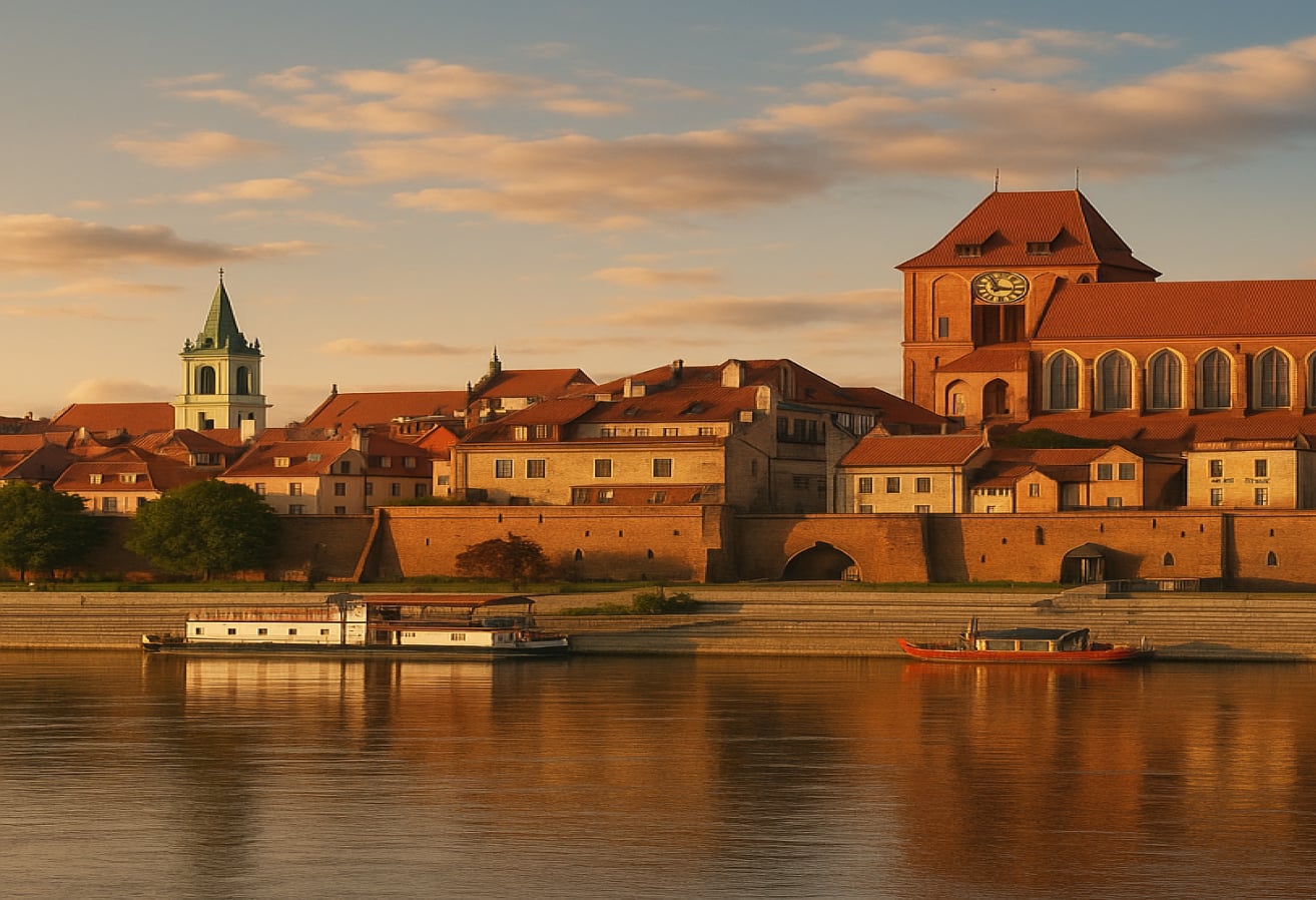 Apartamenty w Toruniu – panorama miasta